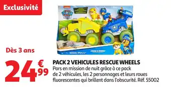 Pack 2 vehicules rescue wheels