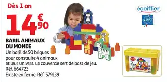 Auchan Baril animaux du monde offre