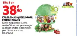 Auchan L'arbre magique klorofil edition 50 ans offre