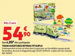 Auchan Train aventures interactif duplo offre