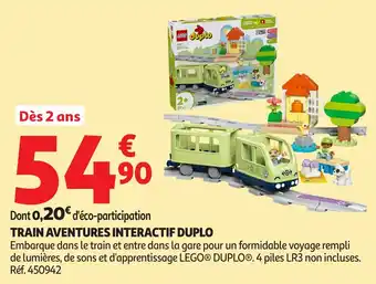 Auchan Train aventures interactif duplo offre
