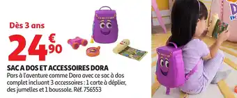 Auchan Sac a dos et accessoires dora offre