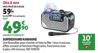 Auchan Supersound karaoke offre