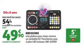 Auchan Kidi dj mix offre