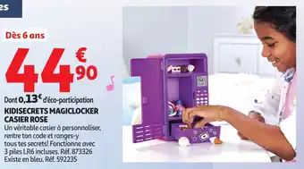 Auchan Kidisecrets magiclocker casier rose offre