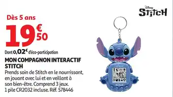 Auchan Mon compagnon interactif stitch offre