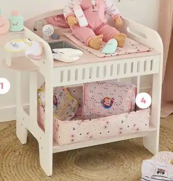 Auchan Table a langer en bois offre