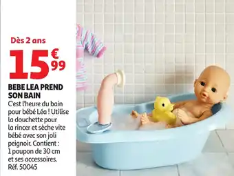 Auchan Bebe lea prend son bain offre