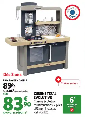 Auchan Cuisine tefal evolutive offre