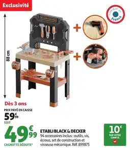 Auchan Etabli black & decker offre