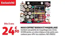 Auchan Maxi coffret bijoux et maquillage offre