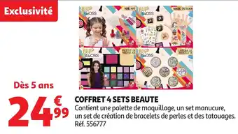 Auchan Coffret 4 sets beaute offre