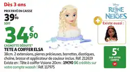 Auchan Tete a coiffer elsa offre