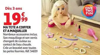Auchan Ma tete a coiffer et a maquiller offre