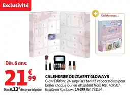 Auchan Calendrier de l'avent gloways offre