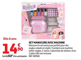 Auchan Set manucure avec machine offre