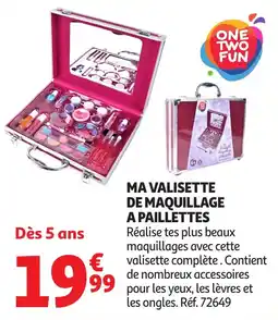 Auchan Ma valisette de maquillage a paillettes offre