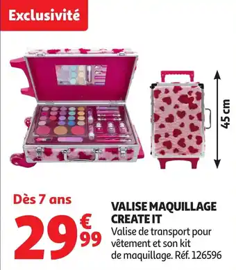 Auchan Valise maquillage create it offre