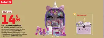 Auchan Sac a dos beaute licorne offre