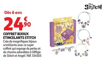 Auchan Coffret bijoux etincelants stitch offre