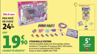 Auchan Sticki rolls station offre