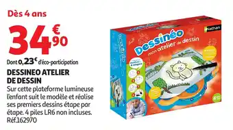 Auchan Dessineo atelier de dessin offre
