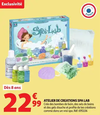 Auchan Atelier de creations spa lab offre