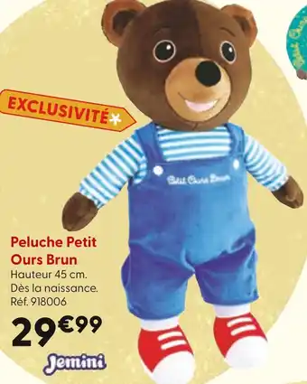 La Grande Récré Peluche Petit Ours Brun offre