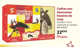 La Grande Récré AUZOU Coffret mes étonnantes histoires de Loup offre