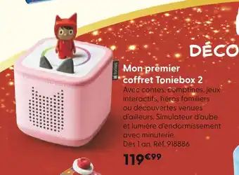 La Grande Récré Toniebox Mon premier coffret 2 offre