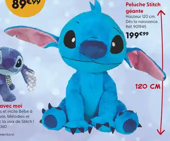 Peluche Stitch géante