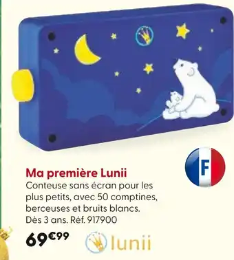 La Grande Récré LUNII Ma première Lunii offre