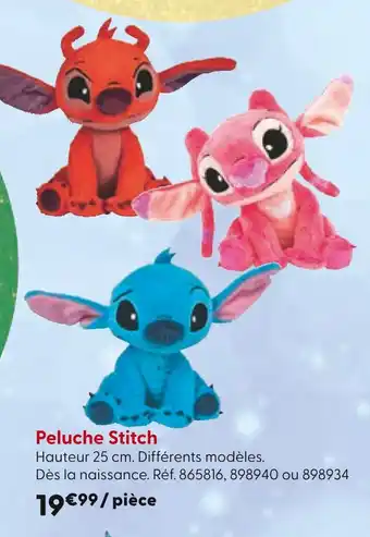 La Grande Récré Disney Peluche Stitch offre