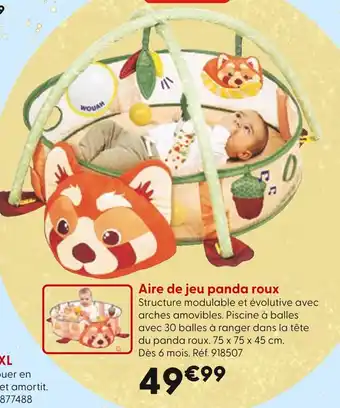 La Grande Récré Aire de jeu panda roux offre