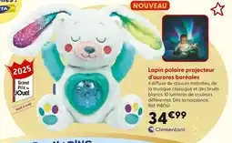 La Grande Récré CLEMENTONI Lapin polaire projecteur d’aurores boréales offre