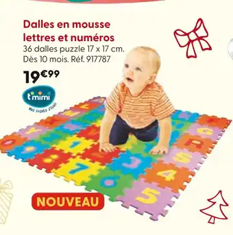 La Grande Récré Dalles en mousse lettres et numéros offre