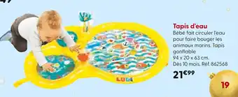 La Grande Récré LUDI Tapis d'eau offre