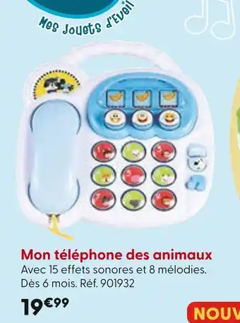 La Grande Récré Mon téléphone des animaux offre