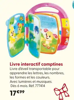 La Grande Récré Livre interactif comptines offre