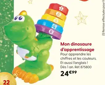 La Grande Récré Mon dinosaure d’apprentissage offre