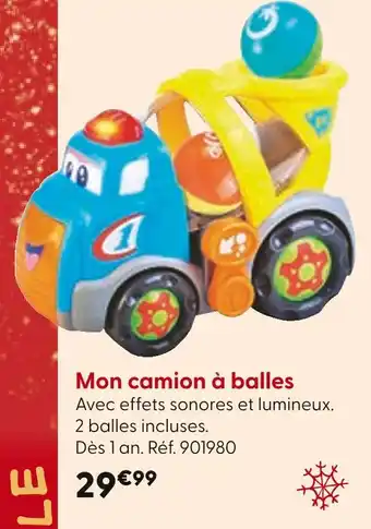 La Grande Récré Mon camion à balles offre