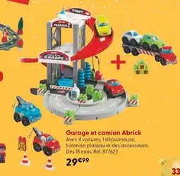 La Grande Récré Garage et camion Abrick offre
