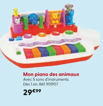 La Grande Récré Mon piano des animaux offre