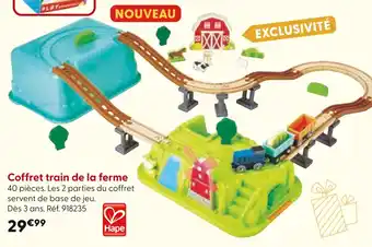 La Grande Récré Hape Coffret train de la ferme offre