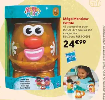 La Grande Récré Hasbro Mégà Monsieur Patate offre