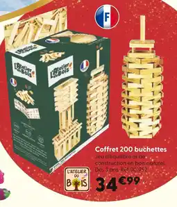 La Grande Récré L'ATELIER DU BOIS Coffret 200 buchettes offre