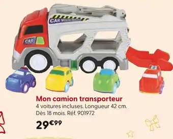 La Grande Récré Mon camion transporteur offre