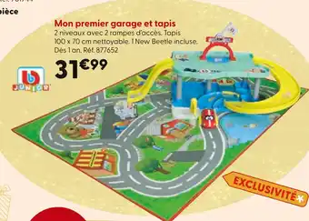 La Grande Récré Mon premier garage et tapis offre