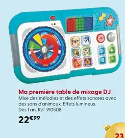 La Grande Récré Ma première table de mixage DJ offre