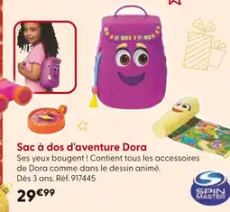 La Grande Récré SPIN MASTER Sac à dos d'aventure Dora offre